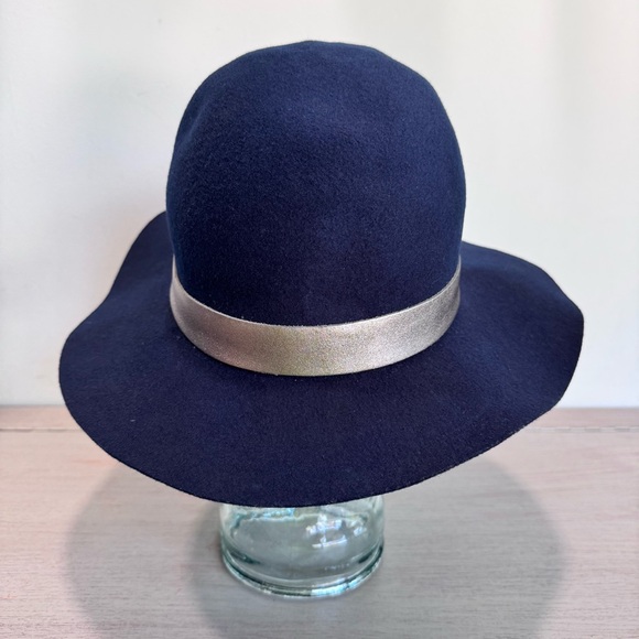 Calypso St Barth Women’s‎ Navy Wool Floppy Boho Chic Hat One Size Made In USA main image 2